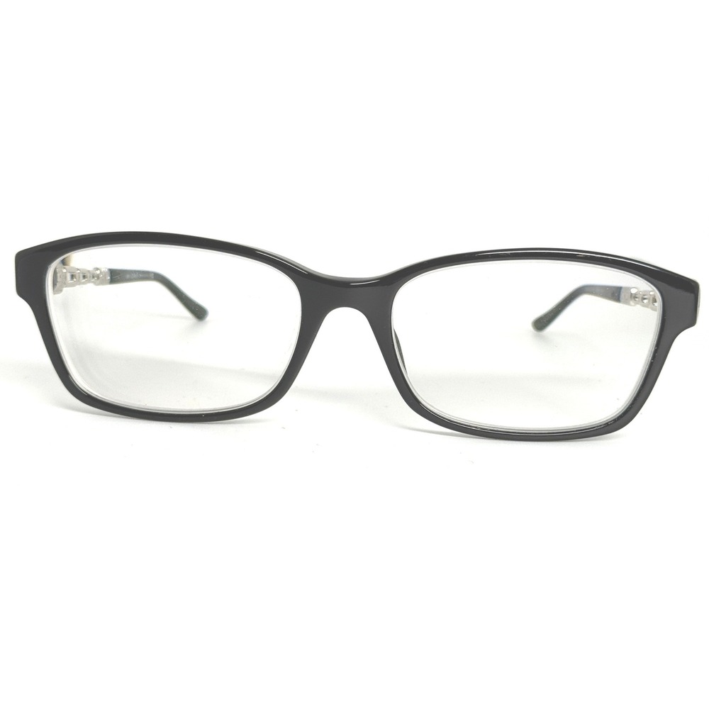 Bvlgari 4061-B 501 Black Silver Crystal Eyeglasses Frames 52-16-140‎ Italy 22116